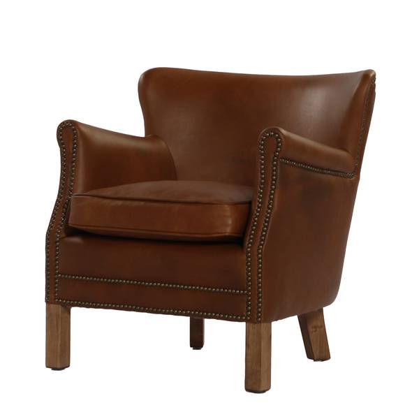 Hovedbilde Sebago lenestol skinn (Cognac Brown)