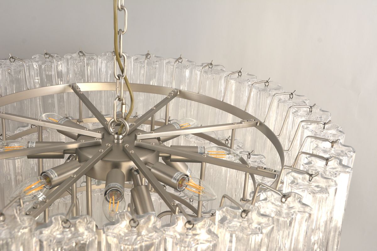 Sezane Chandelier 4 lag (ø81) klar / krom