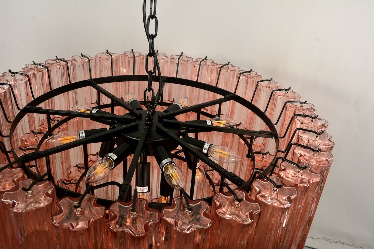 Sezane Chandelier 4 lag (ø81) rosa / sort