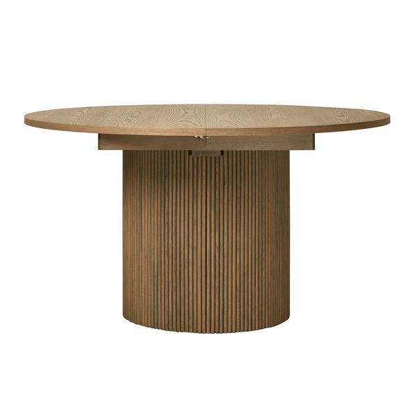 Hovedbilde Noor rundt spisebord ø150 (450) med 6 tilleggsplater (gråoljet eik)