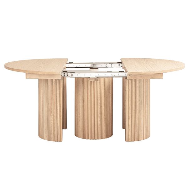 Hovedbilde Forhåndsbestill - Noor rundt spisebord ø120 (420) med 6 tilleggsplater ...