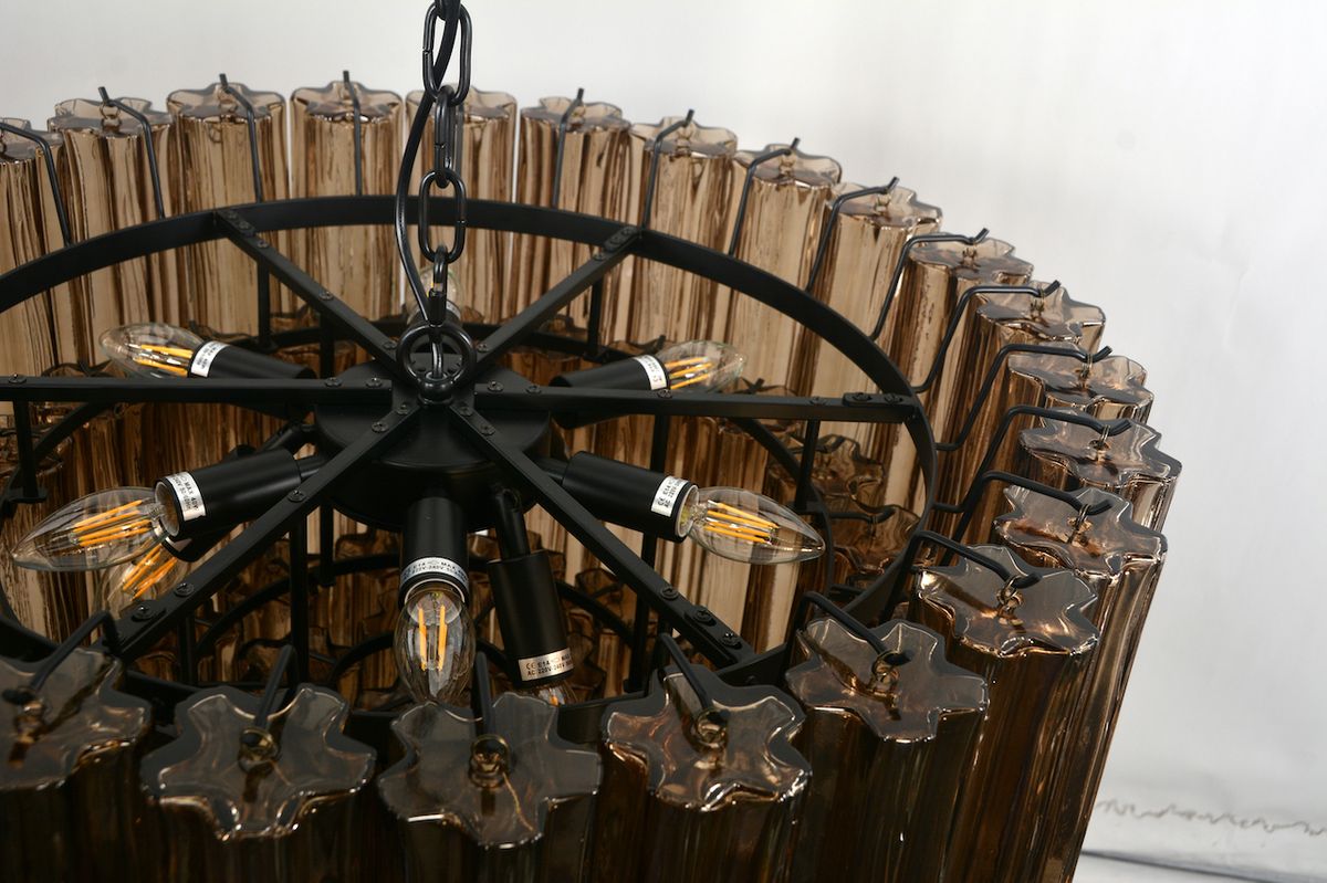 Sezane Chandelier 3 lag (ø72) smoked (brun) / sort