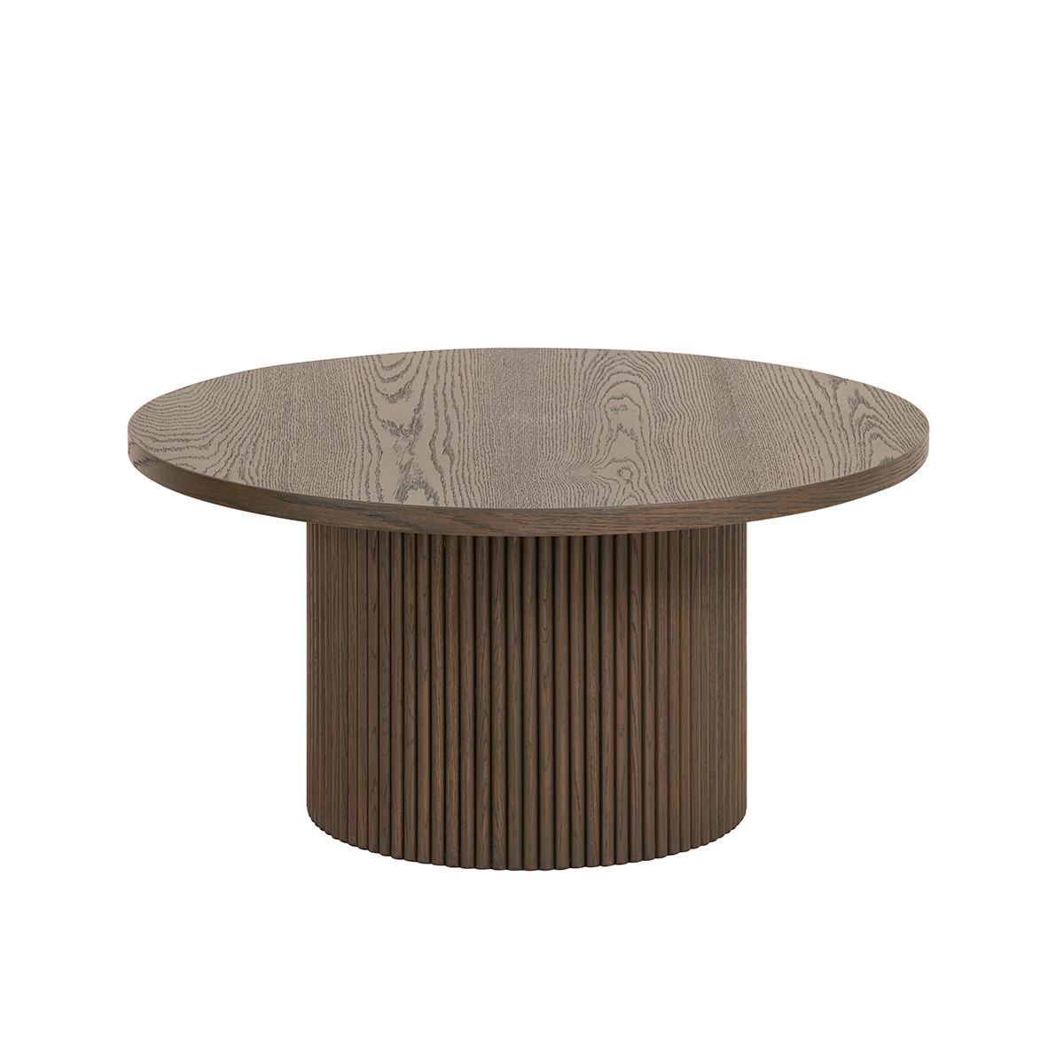 Noor sofabord ø80 (røkt eik)